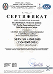 sertifikat
SRPS ISO 45001:2018
(ISO 45001:2018)
